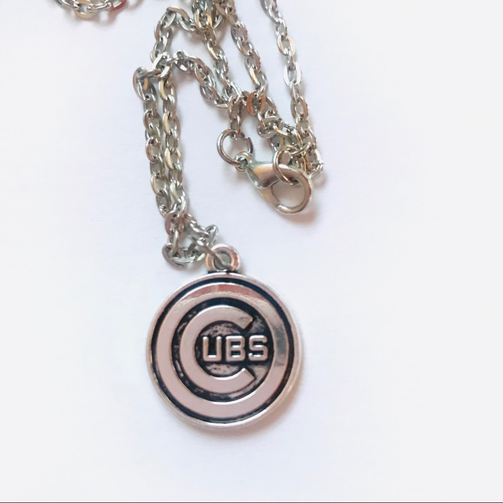 Chicago Cubs double sided pendant Necklace